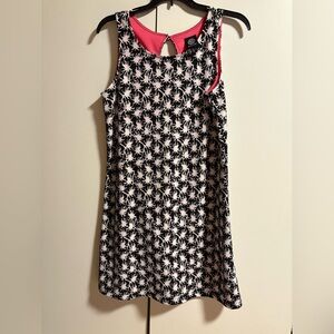 Bobeau Black and White Floral Tank Dress